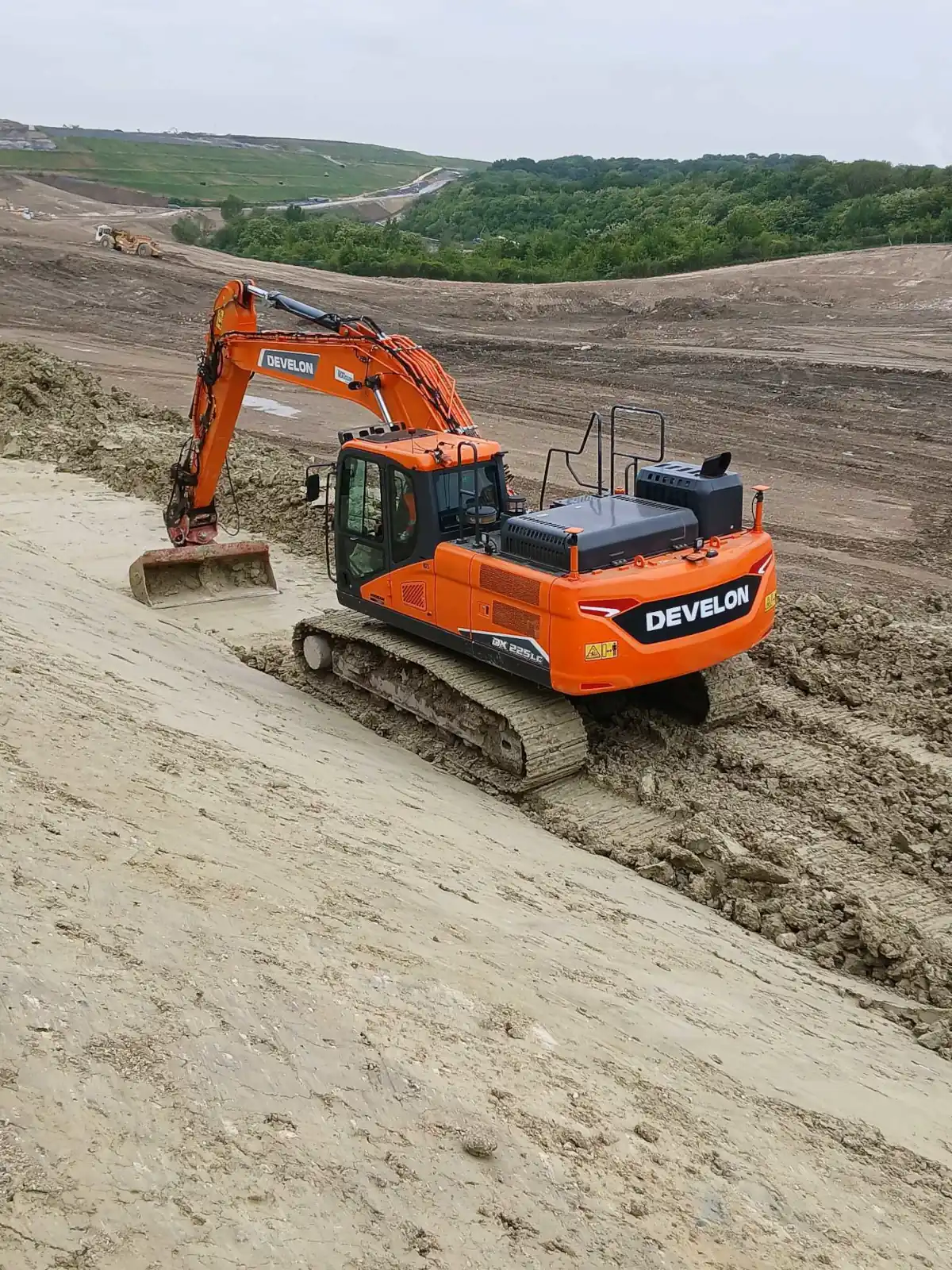 Terrassement d'une alvéole dans le Nord de la France
