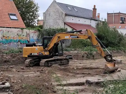 Chantier archéologique à Phalempin dans le Nord